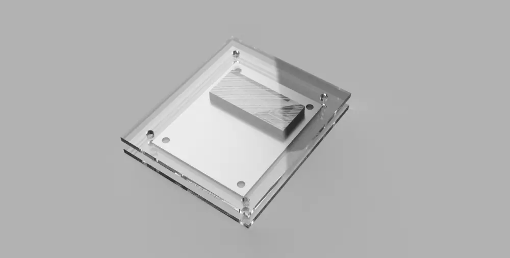 Rendered 3D model of my enclosure